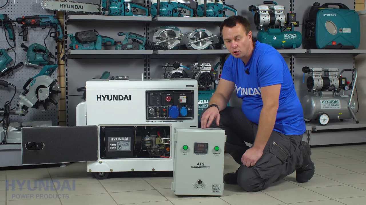 Обзор дизельного генератора Hyundai DHY 6000SE